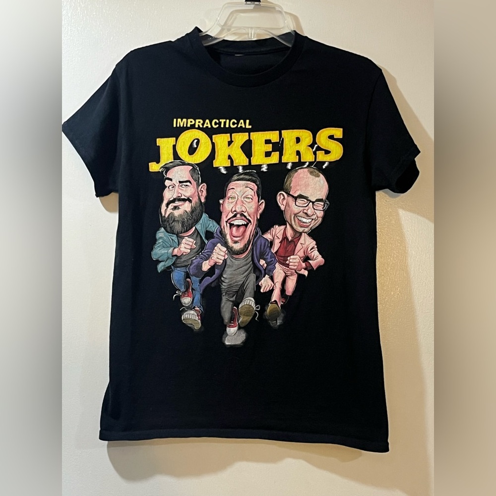 Impractical Jokers Caricature 2023 Tour Graphic Tee Adult Sz Small